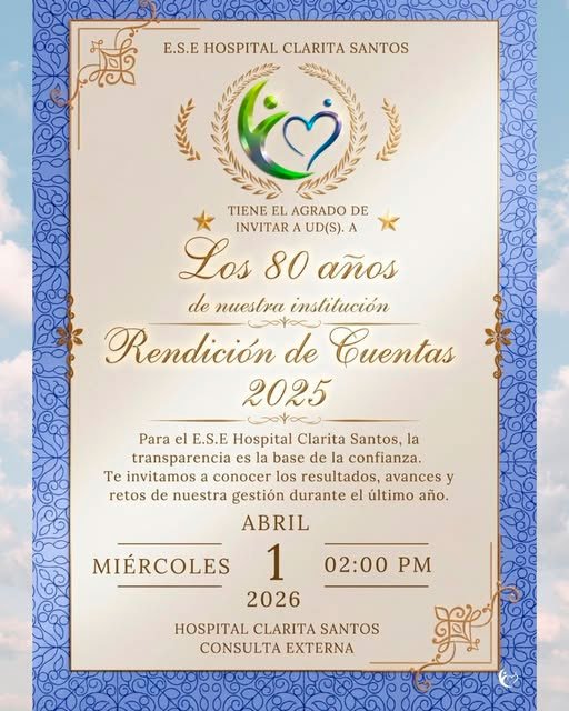 Rendición de cuentas del Hospital Clarita Santos