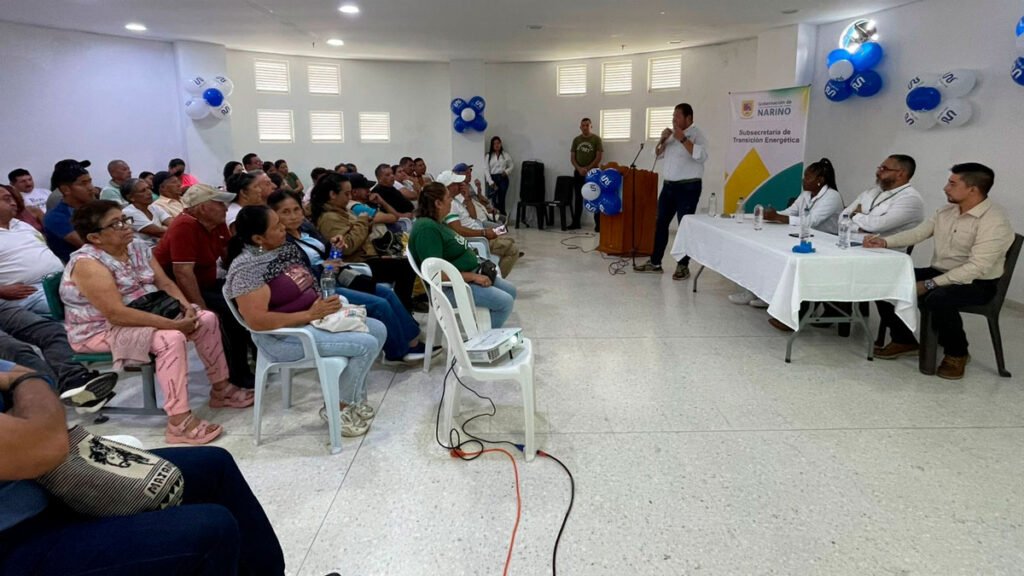 Socialización del proyecto de gas domiciliario en Ricaurte, Nariño
