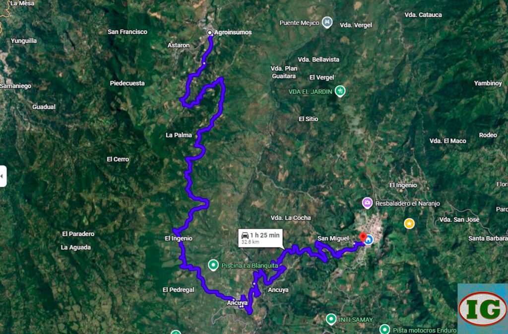 Vía Linares - Ancuya - Sandoná