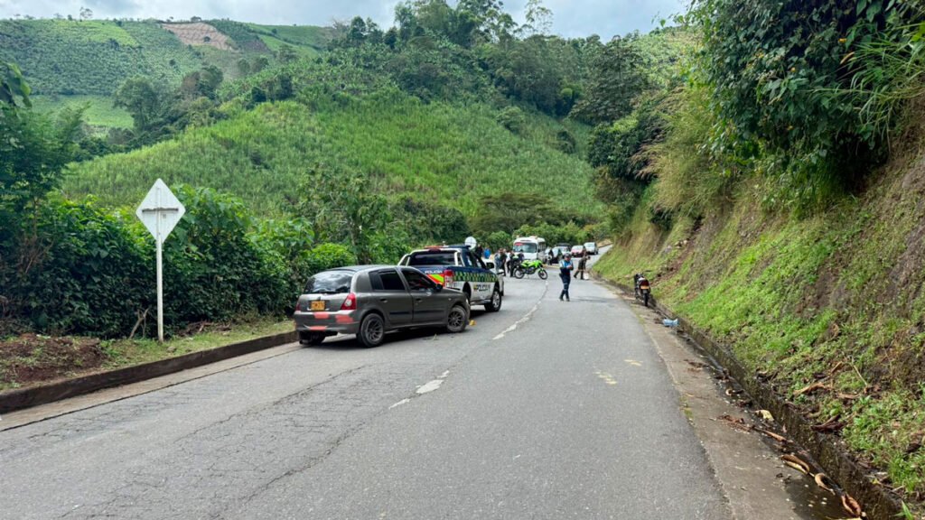 Accidente en la vía Circunvalar Galeras, vereda San Antonio, Sandoná