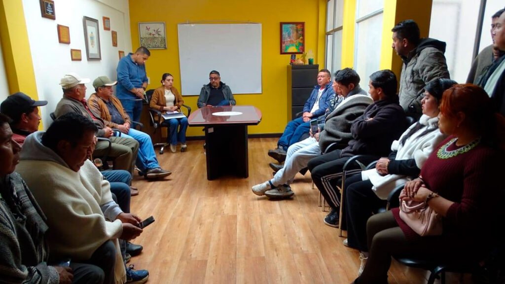 Alcalde de Túquerres con ganaderos