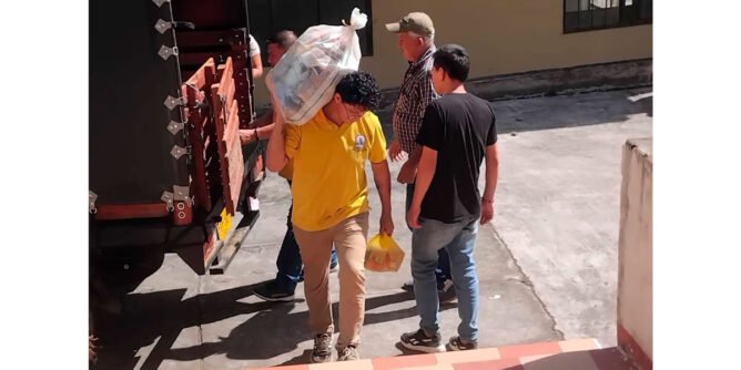 Ayudas de Ancuya para familias desplazadas de Linares