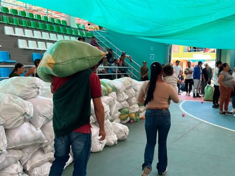 Ayudas humanitarias para familias desplazadas de Linares