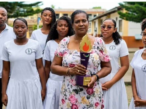 Estudiantes de la IE Misional Santa Teresita de Tumaco