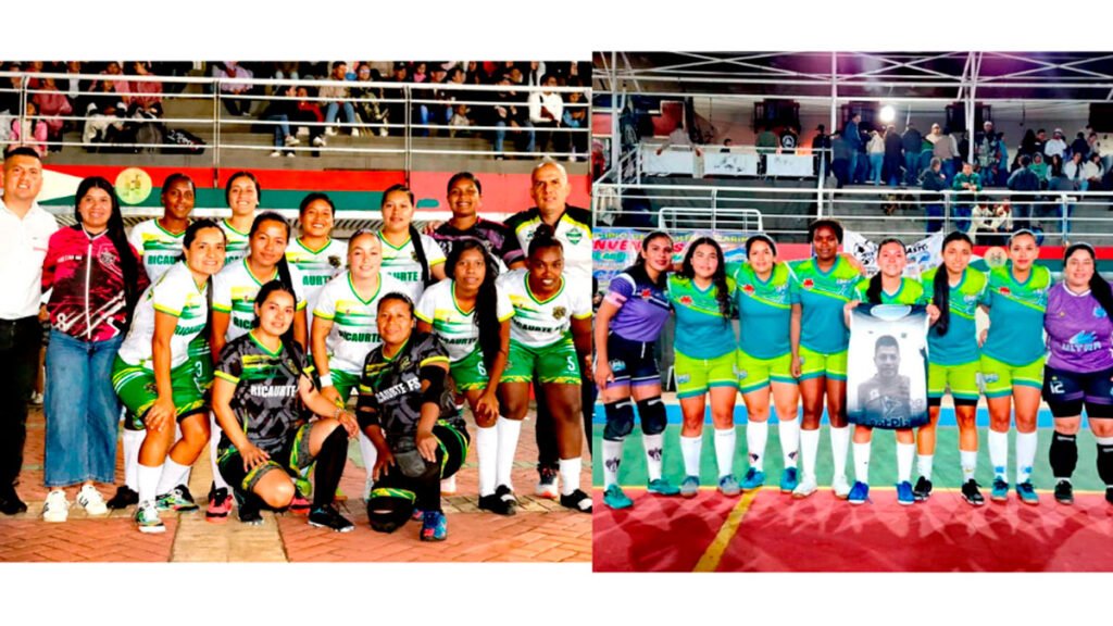 final del torneo de microfútbol femenino entre Ricaurte y Samaniego