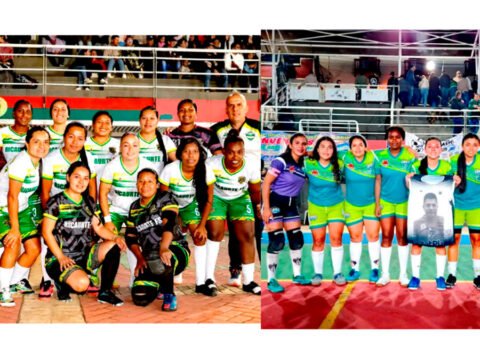 final del torneo de microfútbol femenino entre Ricaurte y Samaniego