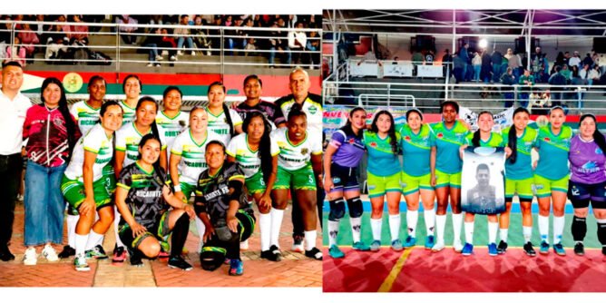 final del torneo de microfútbol femenino entre Ricaurte y Samaniego