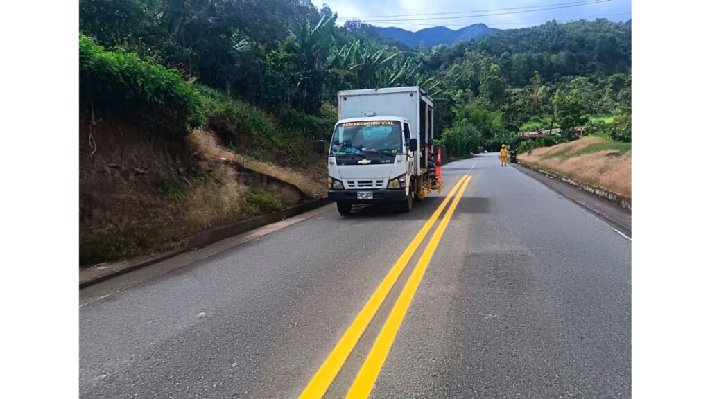 Señalización de la vía Circunvalar Galeras entre Consacá y Yacuanquer
