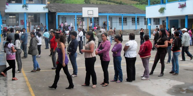 Primera vuelta presidencial en Sandoná en 2010