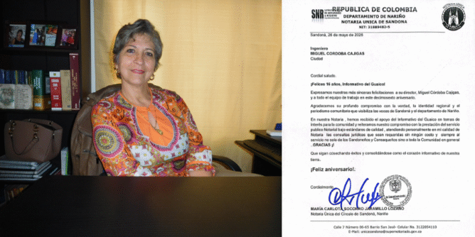 Reconocimiento al Informativo del Guaico de la Notaría