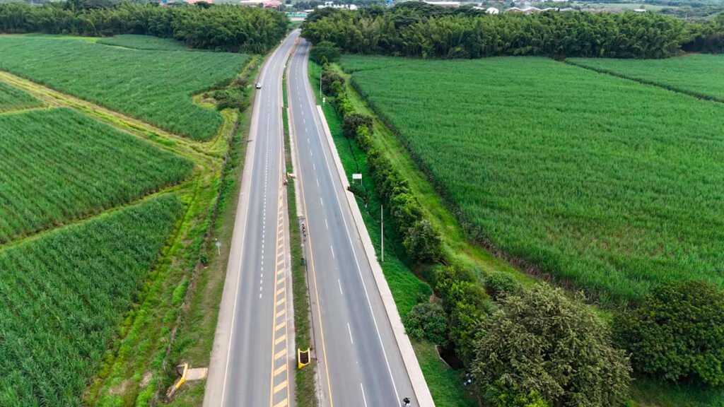Vía Panamericana entre Popayán y Cali