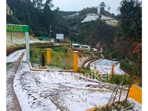Fuerte granizada sorprendió a los habitantes del municipio de Ospina Granizada en Ospina, Nariño