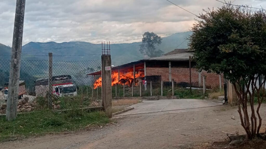 Incendio del trapiche de Asopagua