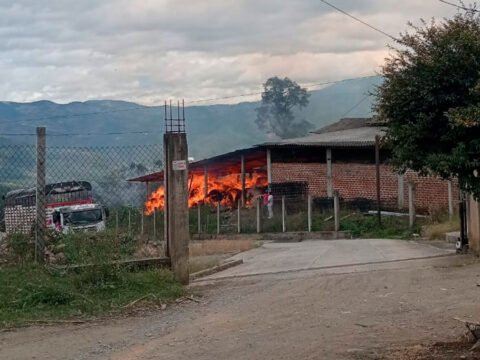 Incendio del trapiche de Asopagua