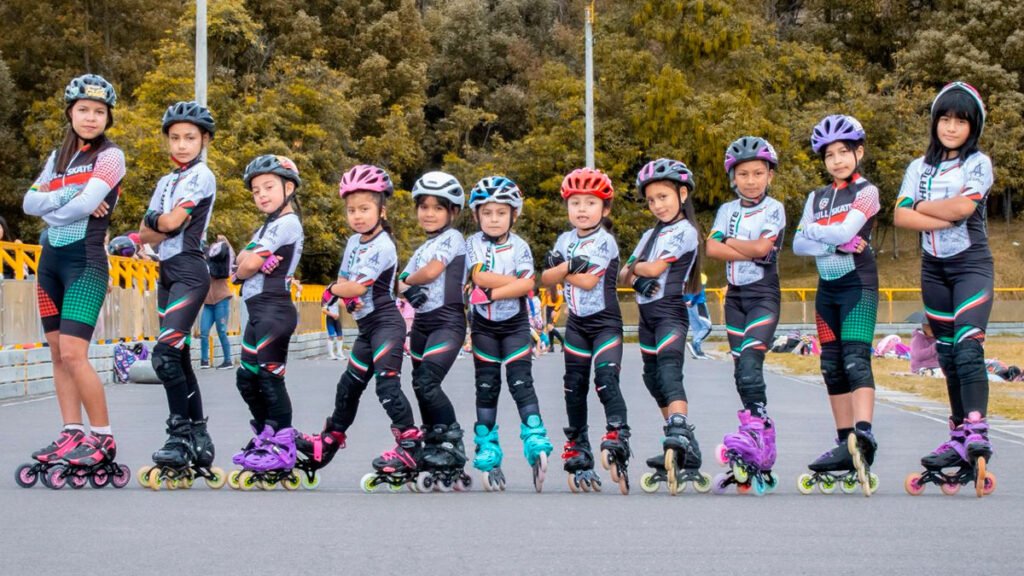 Patinadoras sandoneñas al panamericano de Guarne, Antioquia