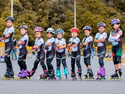 Patinadoras sandoneñas al panamericano de Guarne, Antioquia