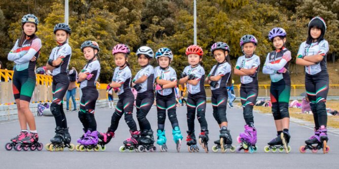 Patinadoras sandoneñas al panamericano de Guarne, Antioquia