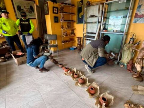 Recuperan piezas arqueológicas