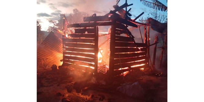 Incendio de una cocina en La Regadera