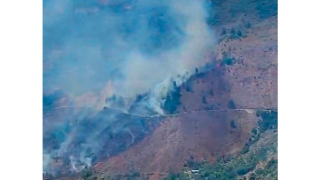Incendio forestal en Hatillo Medina