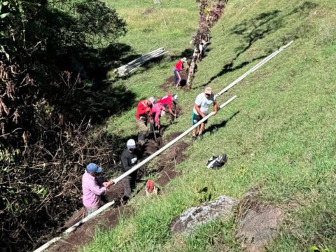 Minga en el acueducto de San Miguel