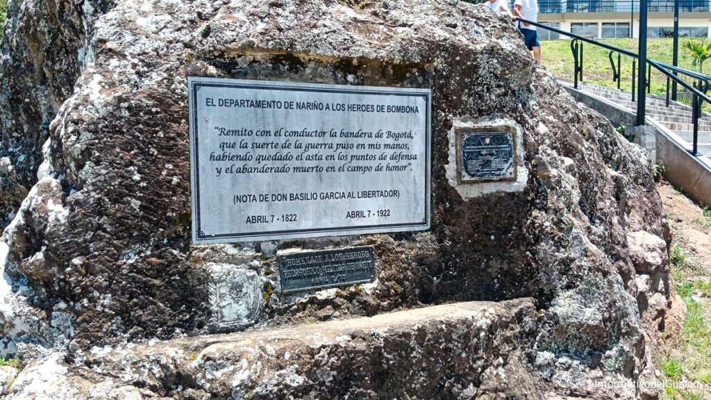 Piedra de Bolívar en Bomboná