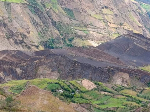 Incendios de cobertura vegetal dejan pérdidas por $15.779 millones en el sector agropecuario de Nariño Área quemada de Ancuya