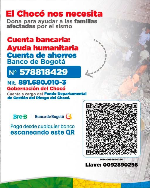 Ayuda para el Chocó