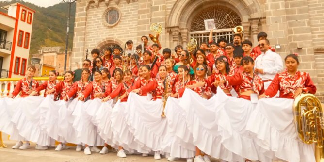 Banda musical participante en el concurso de Samaniego