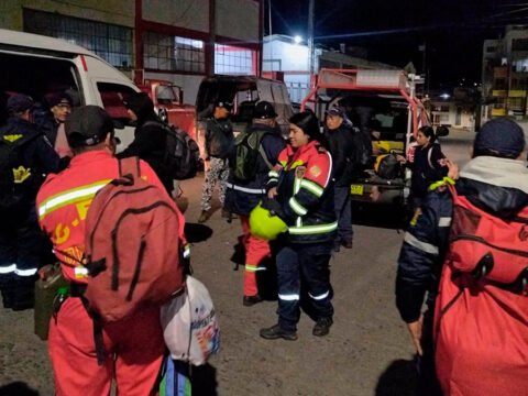 Bomberos llegan a Guachavés, Santacruz