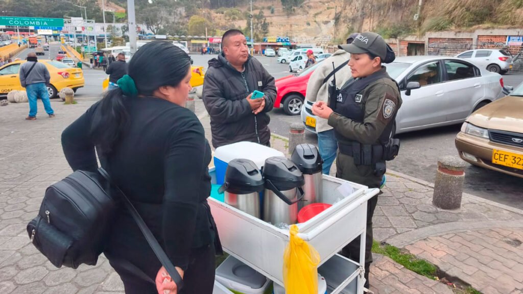 Comerciantes en Rumichaca