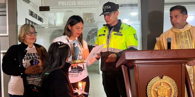 Eucaristía por la pronta liberación del patrullero Álvaro Jair Pístala Garrido
