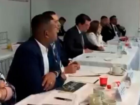 Gobernador de Nariño en Consejo de Seguridad en Cali