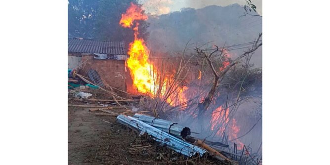 Incendio en la vereda Reyes, La Unión