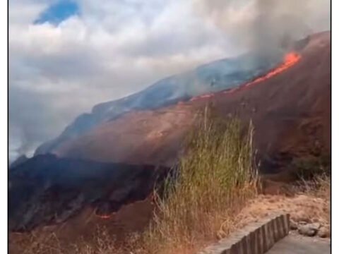 Incendio forestal en Buesaco