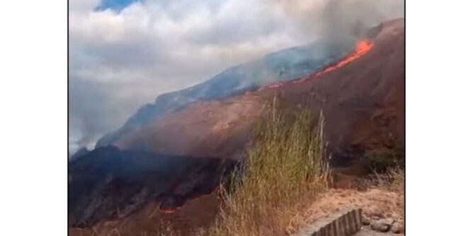 Incendio forestal en Buesaco