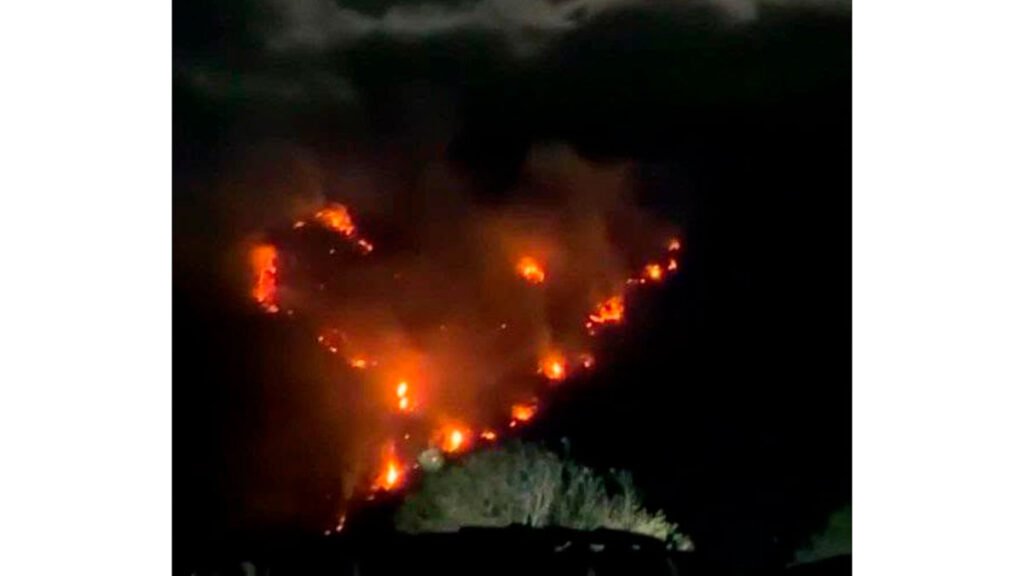 Incendio forestal en El Hatillo, Consacá