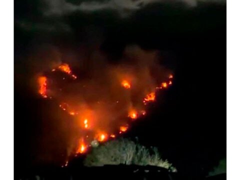 Incendio forestal en El Hatillo, Consacá