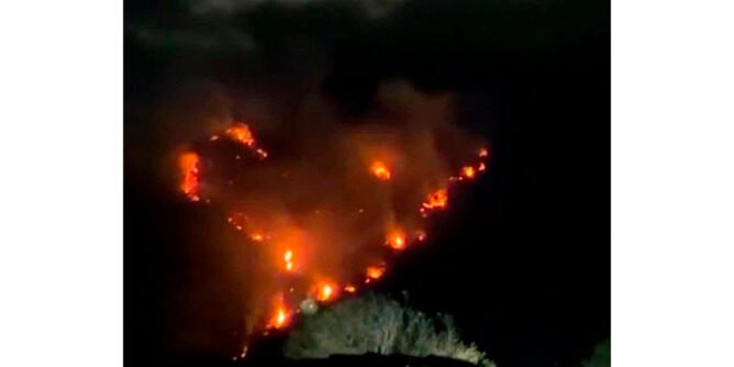 Incendio forestal en El Hatillo, Consacá