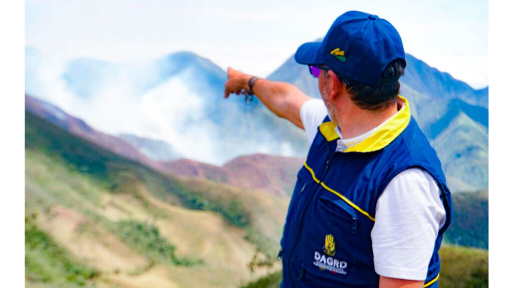 Incendio forestal en Nariño