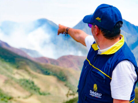 Incendio forestal en Nariño