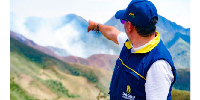 Incendio forestal en Nariño