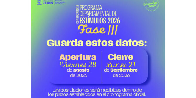 Programa de estímulos en Nariño