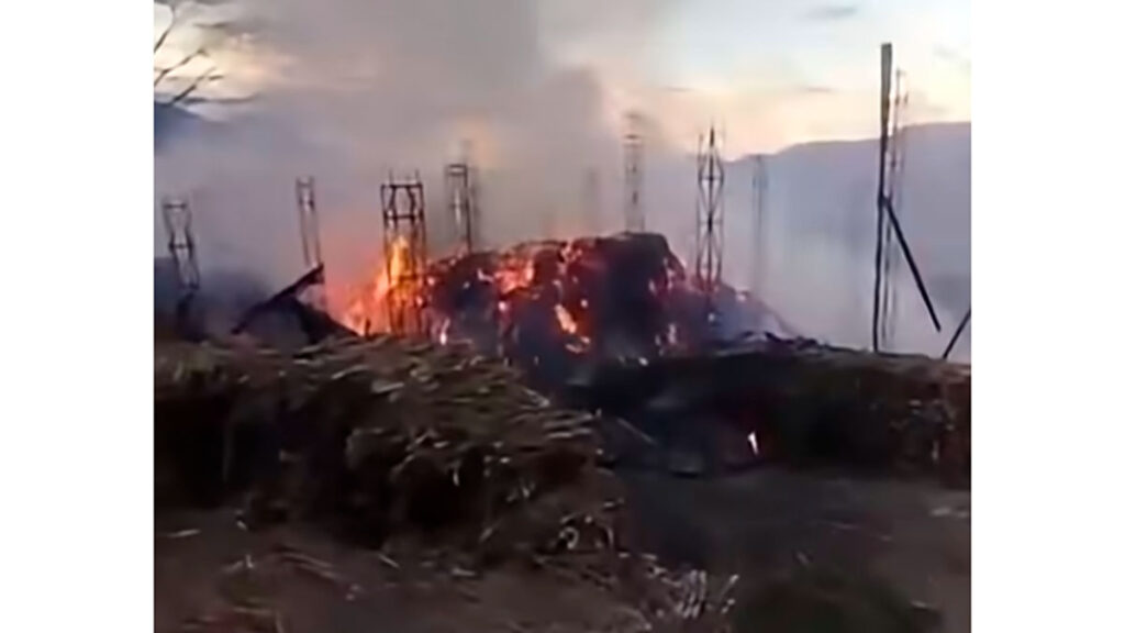Trapiche quemado en Ancuya