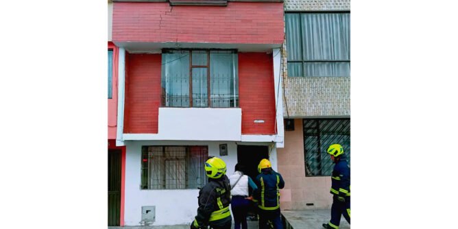 Vivienda afectada en Pasto