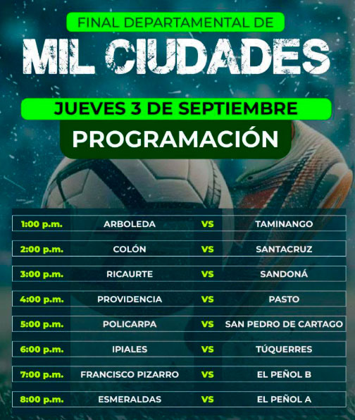 tercera fecha mil ciudades El Peñol