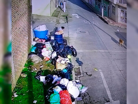 Botadero de basura en la calle 6 con carrera 6