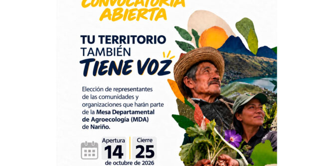 Convocatoria para conformar Mesa Departamental de Agroecología