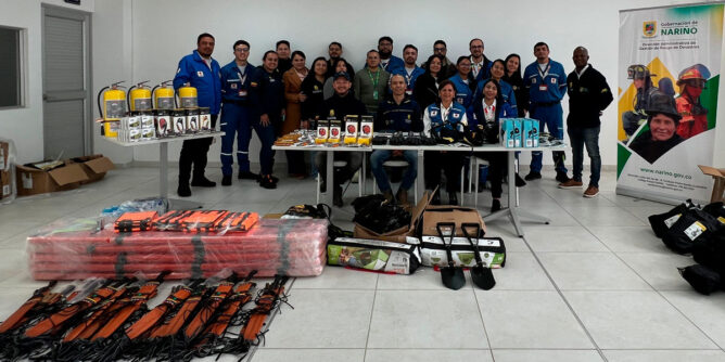 Dotación de equipos de rescate a la Cruz Roja de Nariño