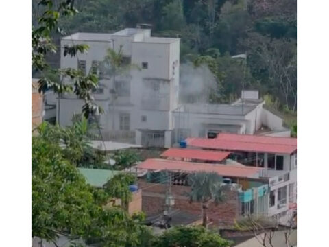 Hostigamiento a la Policía en El Peñol